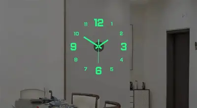 לקנות Glowing wall clock בחנות אליאקספרס - Aliexpress